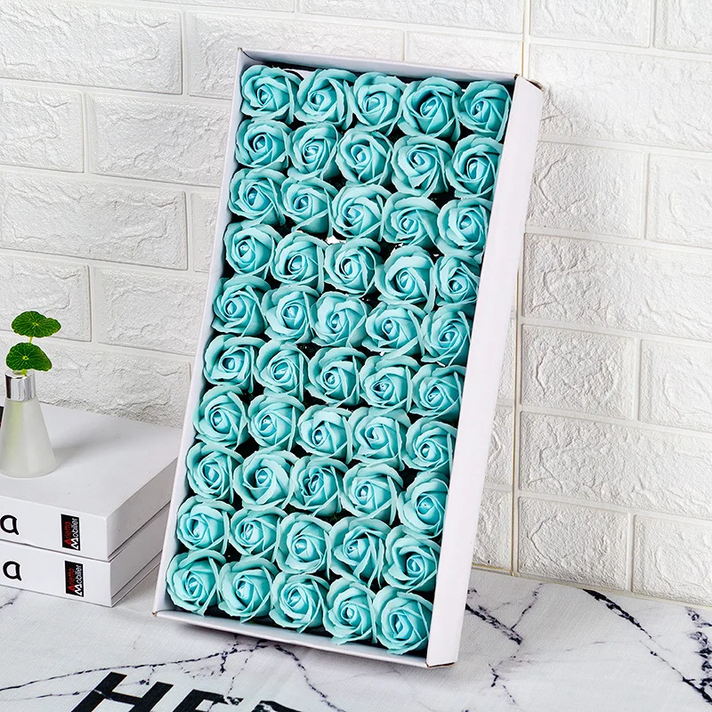 Оптовая продажа с фабрики, трехслойное мыло в подарок на день Святого Валентина, цветы розы