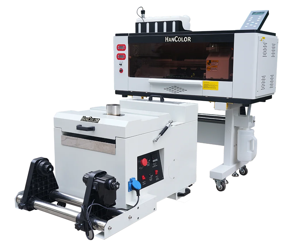 New Mini A2 A3 A4 PET Film DTF Printer 30cm Digital DTF for T-shirt Print With two eps XP600 powder shaker machine