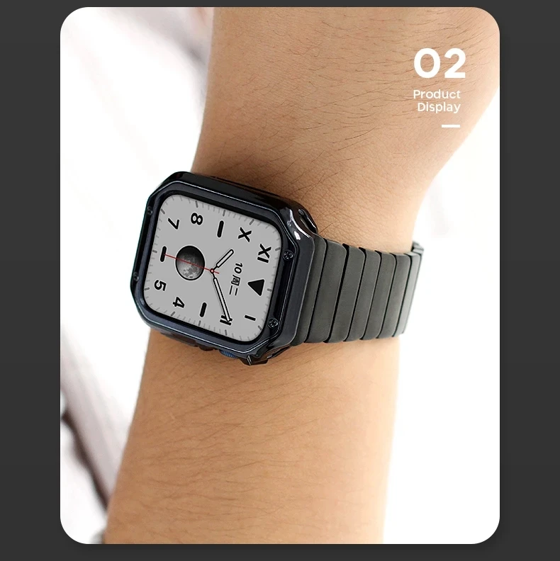 Модный силиконовый резиновый защитный чехол из ТПУ для часов Apple watch прозрачная рамка
