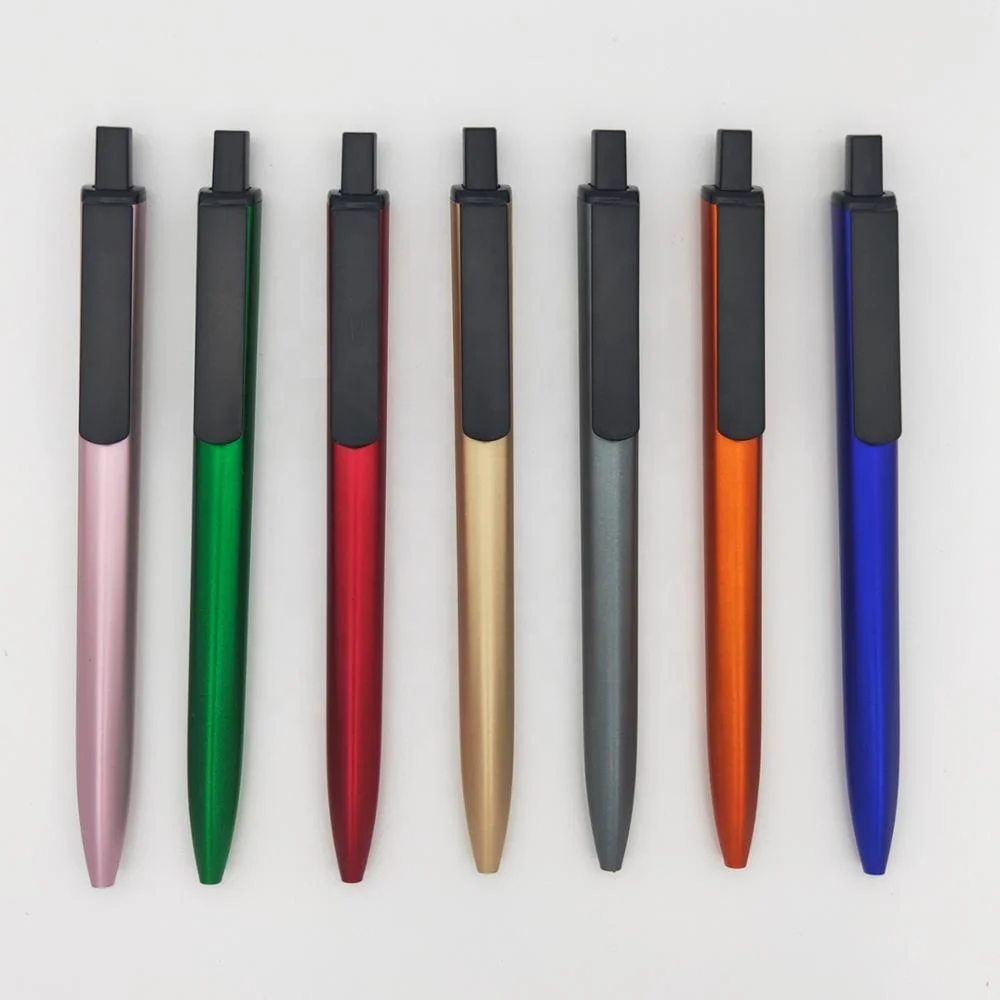 Personalised Blue plastic Use / throw LOGO Branded Pen ballpoint