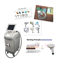 808 Diode laser Spare Parts 808  Hair Removal Machine Spare Parts Assemble  600w 1000w 10 bars 12 bars Control Handle Kits