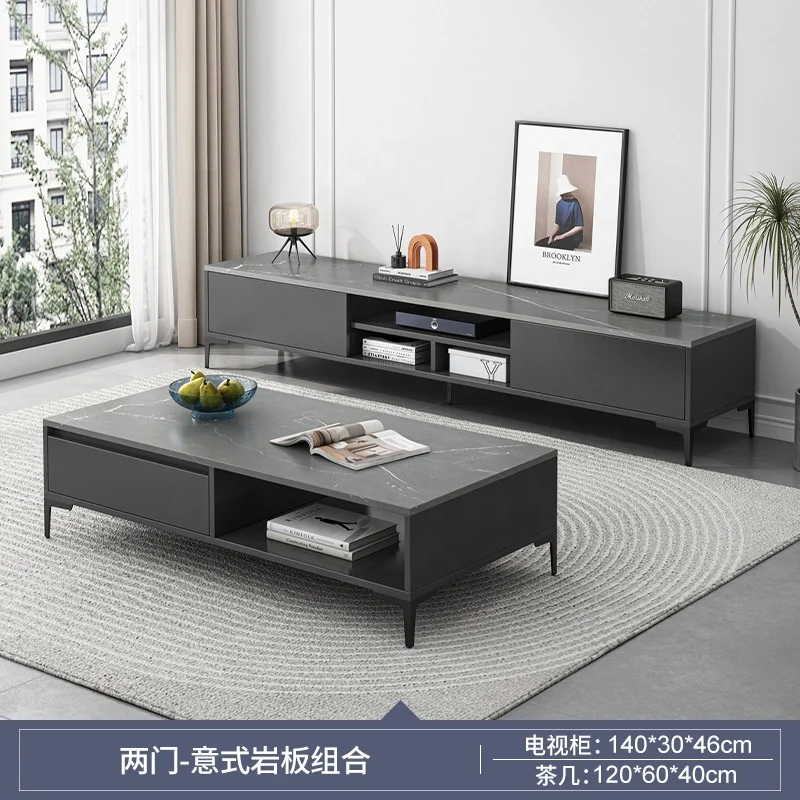 YOUTAI modern simple light luxury living room furniture coffee table tv stand combination