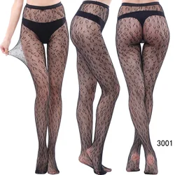 Women Sexy sexually single hole Fishnet stocking Fine mesh single open net Front and rear open pantyhose stocking