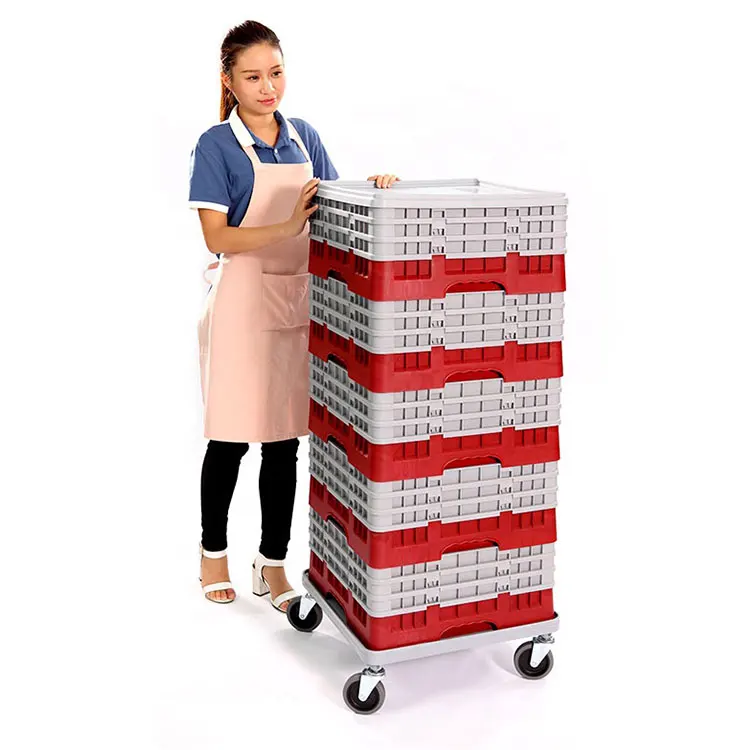 25-Compartment Plastic Glass Rack PP  Dish Rack  For Restaurant Hotel