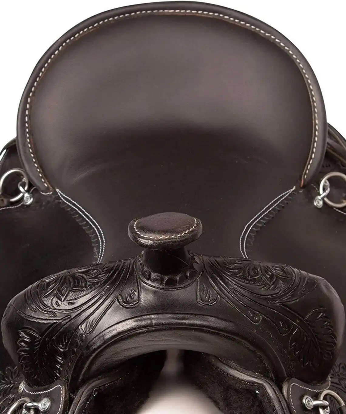 Best Seller High Quality Western Pleasure Trail Hand Tooled Leather Horse Saddle With Set at Wholesale Price