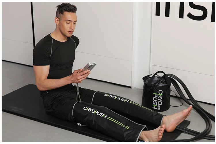 Cold compression therapy machine dual full leg massage sports recovery boot pain relief for whole foot massage