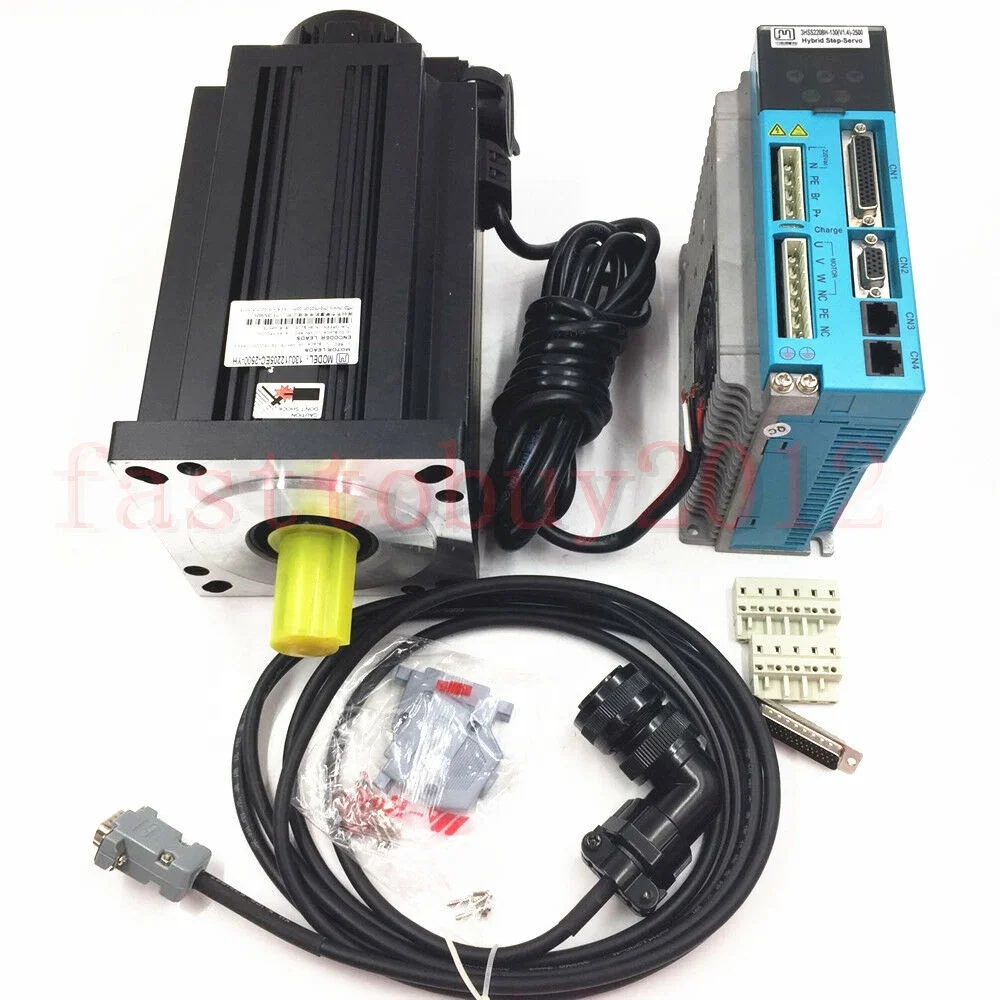 
130mm nema 54 closed loop cnc stepper motor controller kit130J12205EC-2500+3HSS2208H 