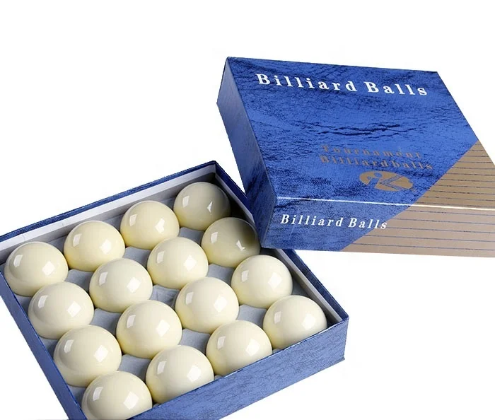 Blue box 3A 52.5mm White color Snooker Ball of Practice Replacement White Billiards Pool Cue Ball