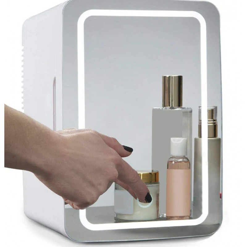 NEW arrival  makeup fridge finishing touch  beauty mini fridge with mirror