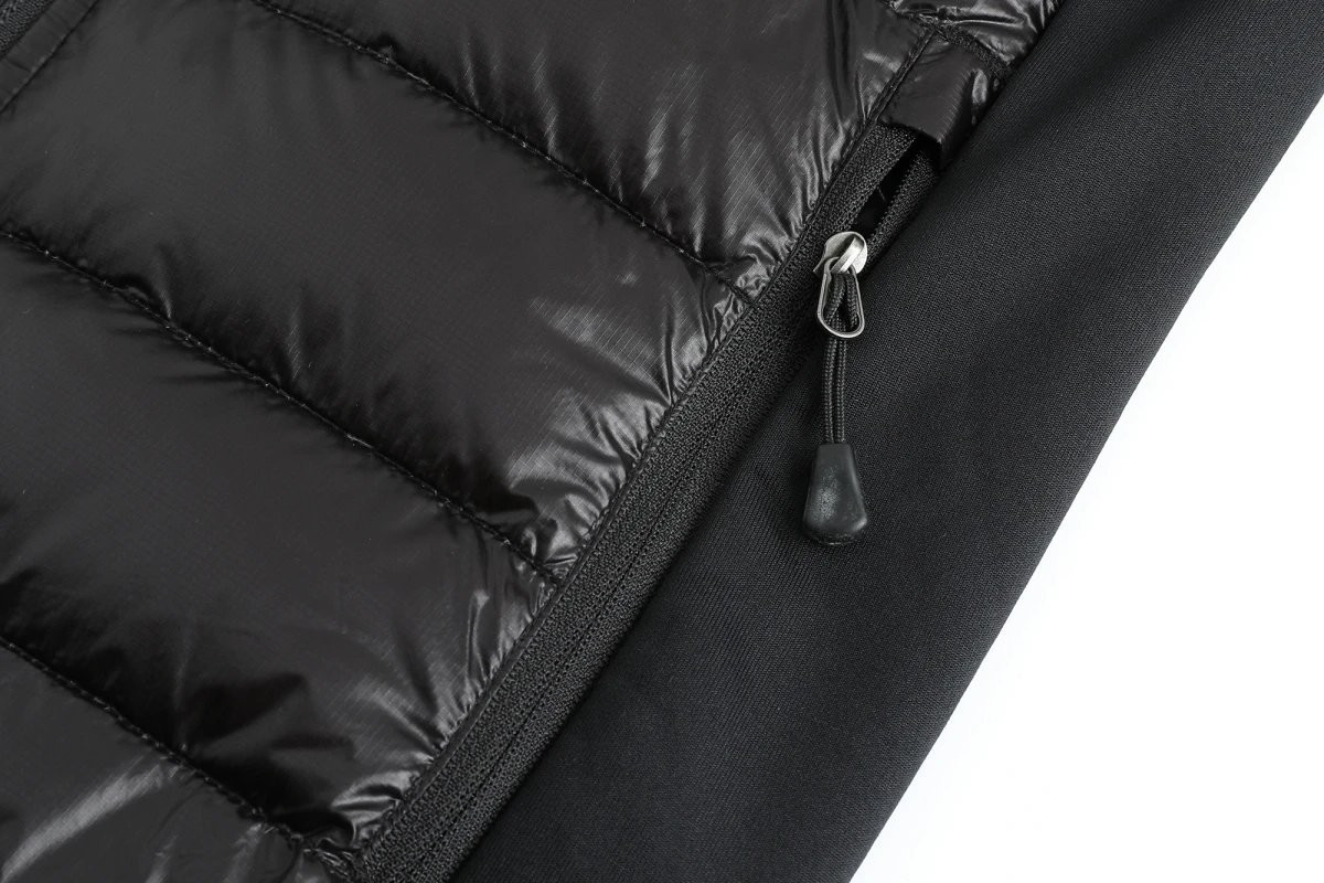 Stylish 2022 Custom Ladies Thick Down Jacket Female Black Hooded White Duck Down Jacket