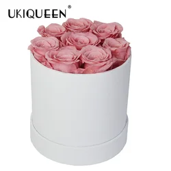 Вечная розовая вечная долговечная консервированная коробка для розы Ukiqueen