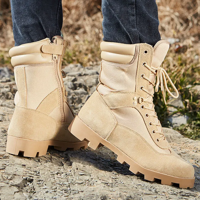 Качественные кожаные дешевые военные ботинки для пустыни с боковой молнией, армейские ботинки Непала, тактическая обувь, сапоги для продажи