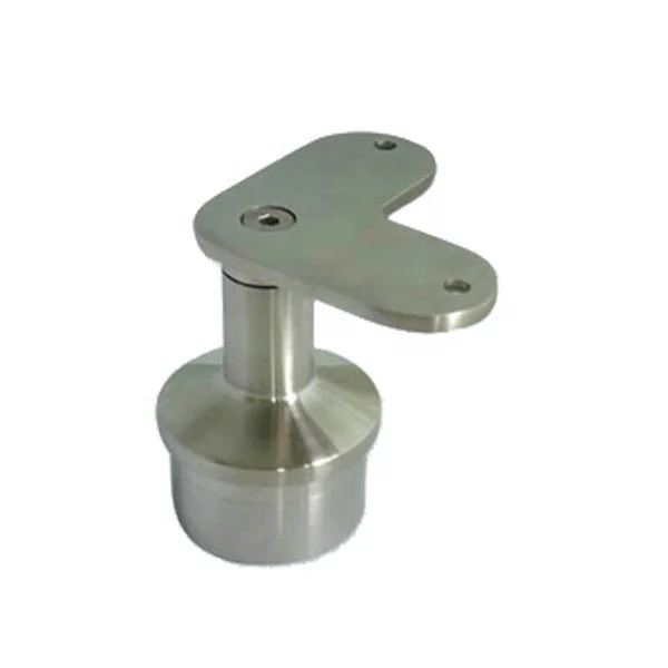 Stainless steel adjustable ball joint saddle handrail brackets for stair railing