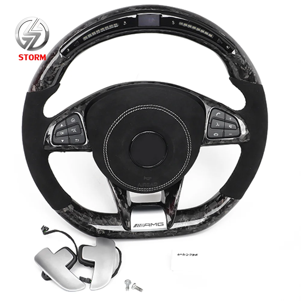 Рулевое колесо из углеродного волокна для Mercedes-Benz Amg w204 w205 w167 w213 w222 w207 w212