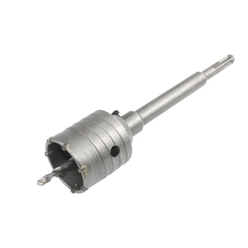 TGS 30mm-160mm Concrete Hole Saw Drill Bit SDS Shank Rod Tool Kit For Cement Stone Wall