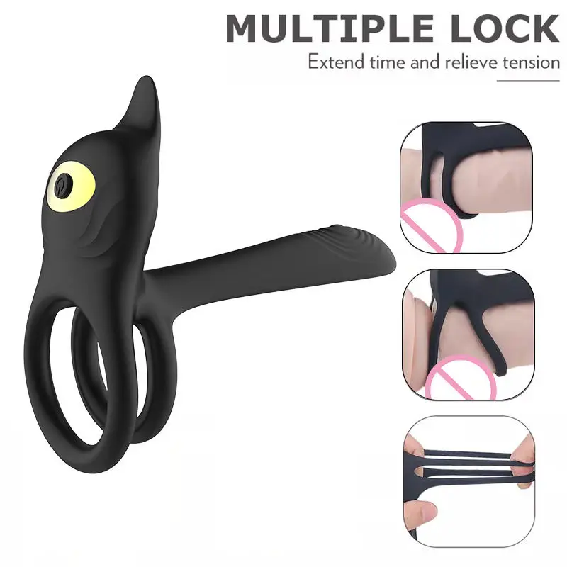 Explosive Style Dual Cock Ring Sexy Woman Cock Ring Silicone Inflatable Cock Ring