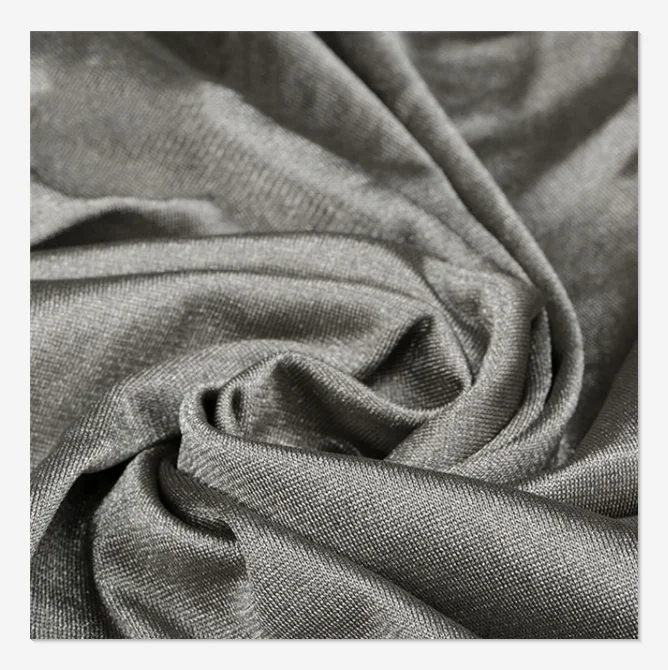 China Faraday fabric emf 100% silver fiber emi shielding anti radiation anti bacterial material block signal silver fiber fabric