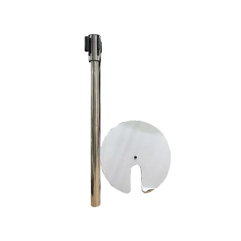 Stainless steel 201 crowd control barriers retractable stanchion post