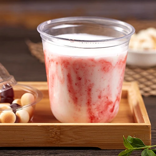 12oz 360ml Wholesale disposable Clear PET/PLA 90mm Plastic U shape cup for Cold Tea Cups 12oz