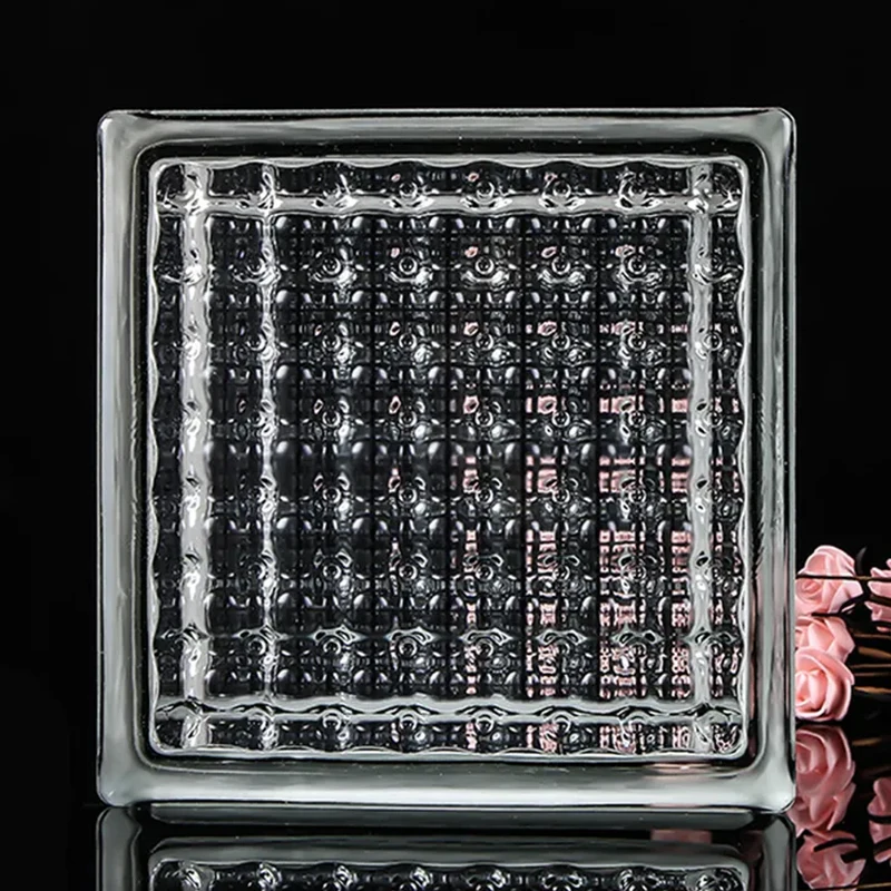 Colored Crystal Glass Bricks Hollow Glass Brick Hollow Glass Block for Wall Decoration Modern Style