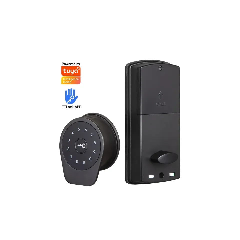 Home Security Tuya TTLock App Smart Keypad Digital Auto Lock,Biometric Fingerprint Electric Bolt Deadbolt Door Lock