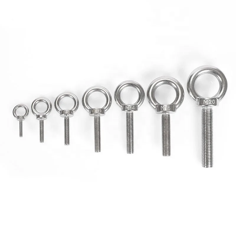 Wholesale Grade 4.8 Custom Lifting M16 M10 M5 M6 Ss316 M12 M20 16mm Din580 304 Eye Ring Bolt