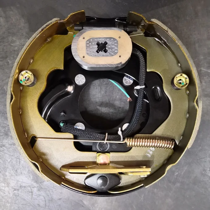 10' electric drum brake with parking lever for camper