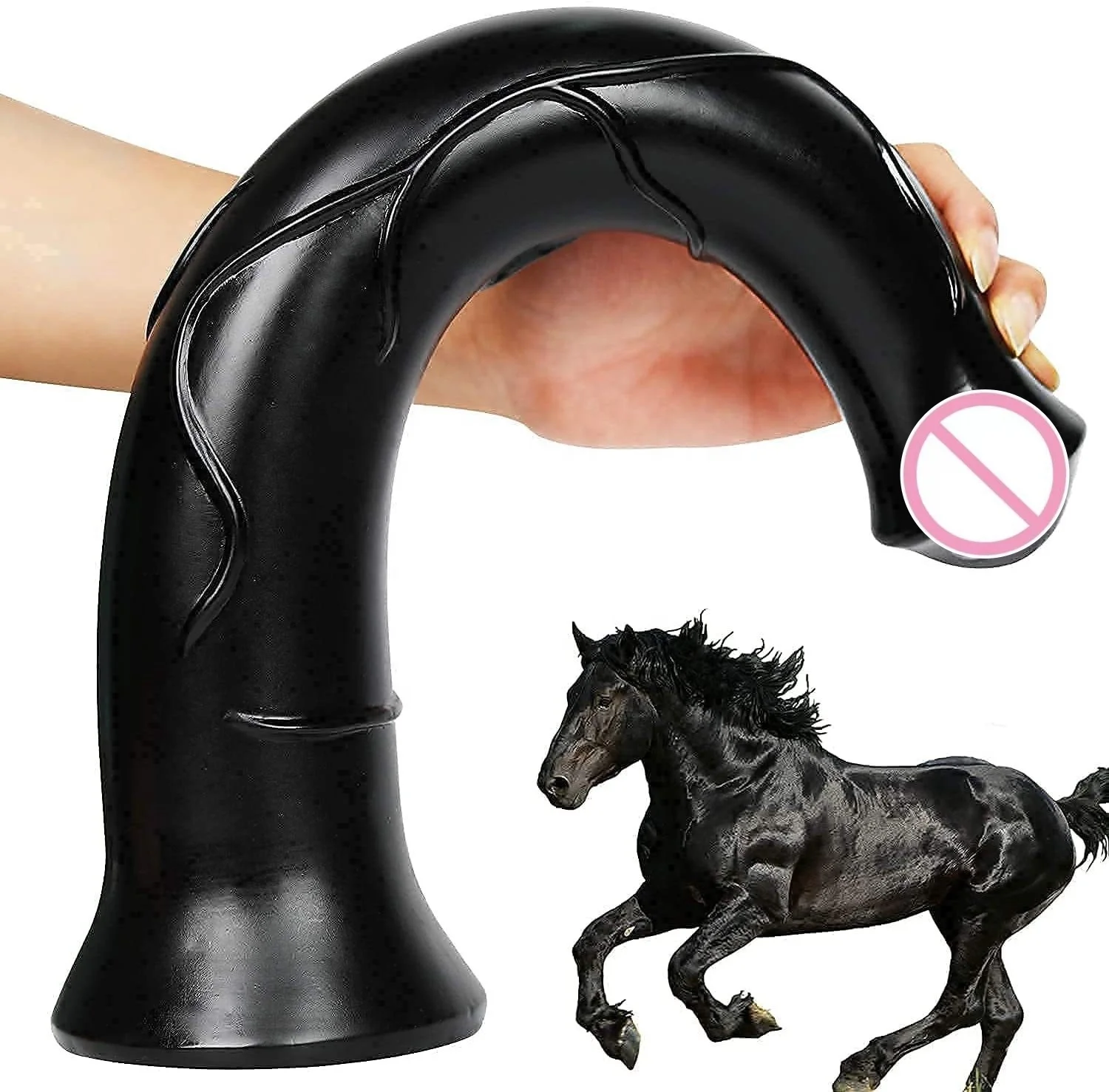 Super giant silicone animal horse dildo soft lifelike dildo Female masturbators sex toys