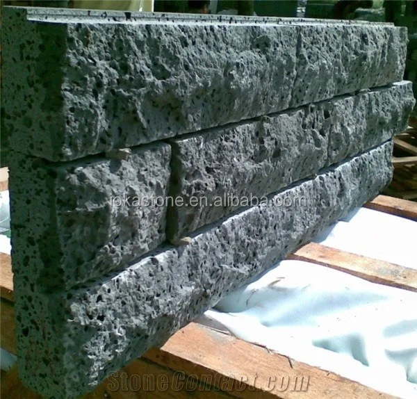 Пластины из лавового камня с небольшими