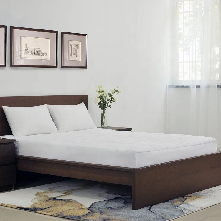 High Quality Quilted Terry mattress pad quilted mattress topper