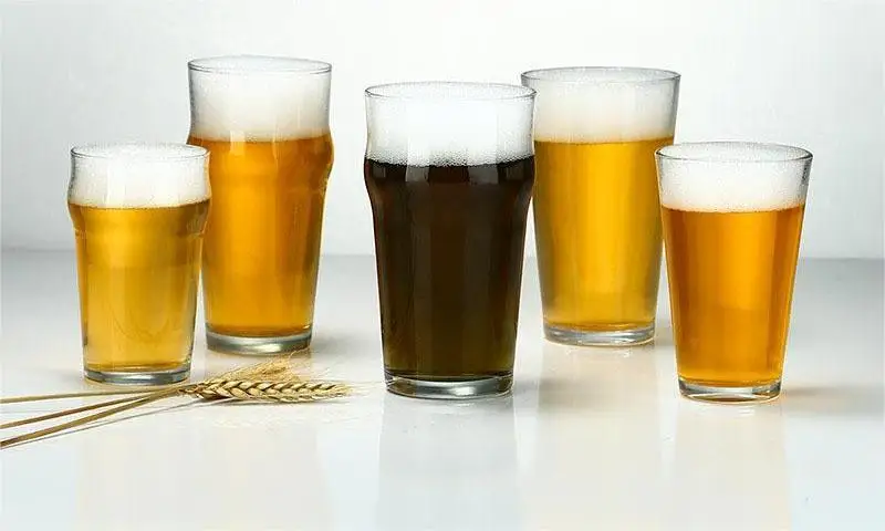 High Quality Modern Clear Creative Borosilicate English Pint Drinking Tumbler Shaped Sublimation Crystal Craft Beer Glass