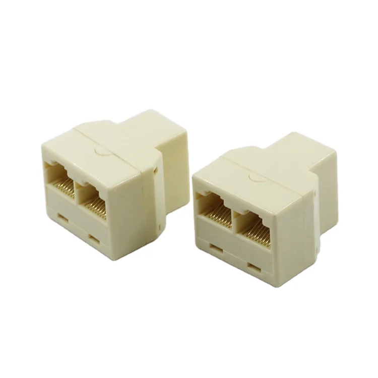 Женский пол и сетевых приложений RJ45 8P8C 2 Way Y сплиттер 1 деление диафрагмы/2F модульную технологию