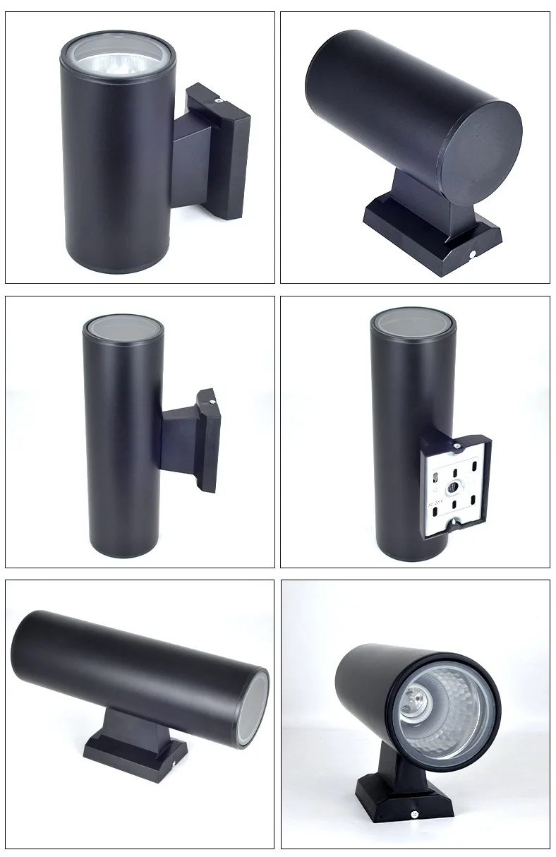 Modern Black Outdoor Light Fixture Wall Mount IP65 Outside Sconce for House