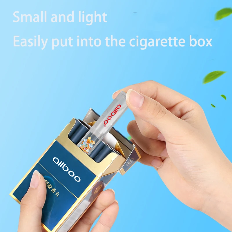 Mint Ball Cigarette Tube Mint Crushing Ball Capsule Cigarette Ball Pusher Cigarette Filter