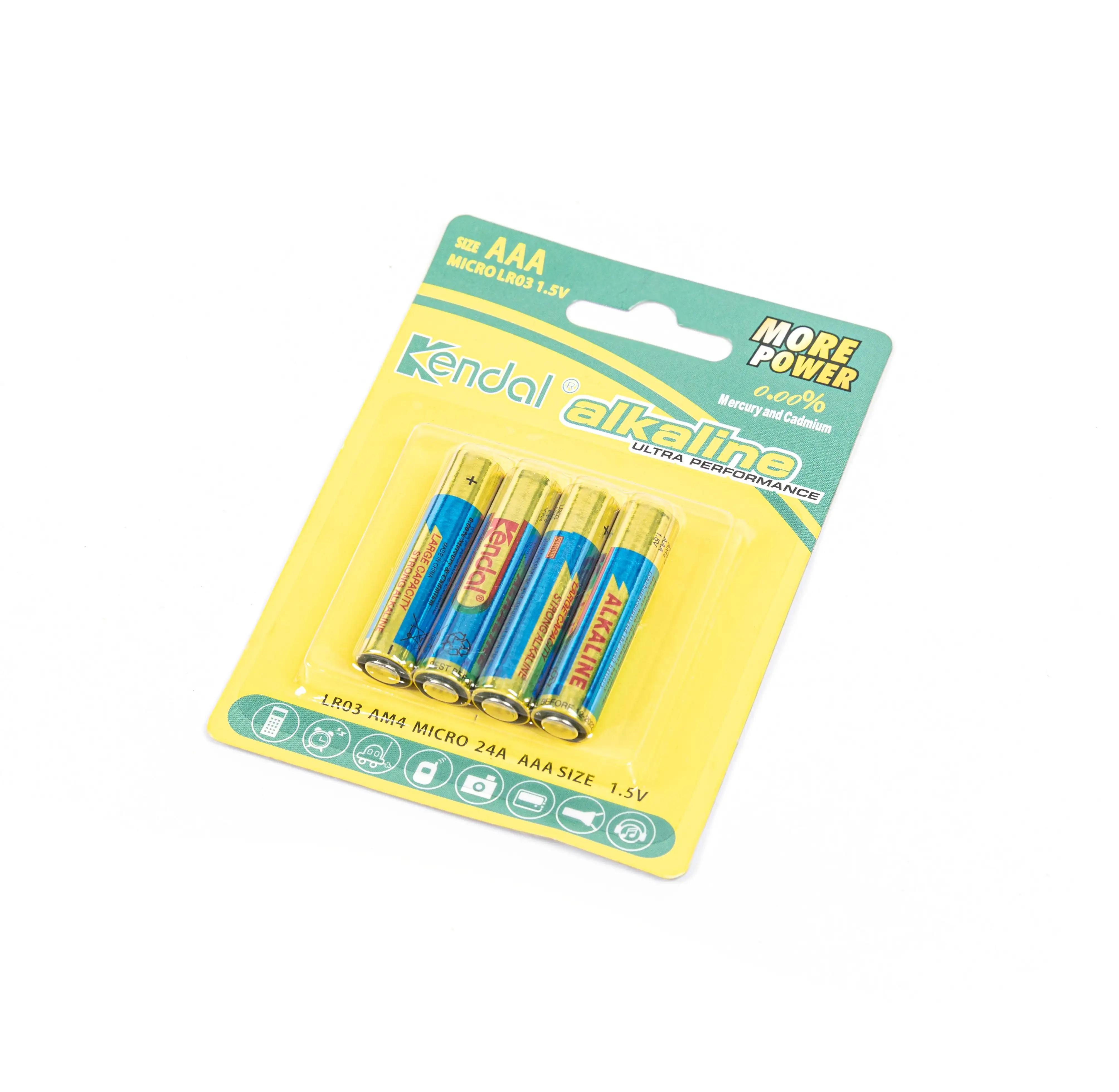 popular 1.5v aaa am4 lr03 no. 7 alkaline dry cell battery for radio Wholesale Blister Cards Pilas AAA Size 15v AM4