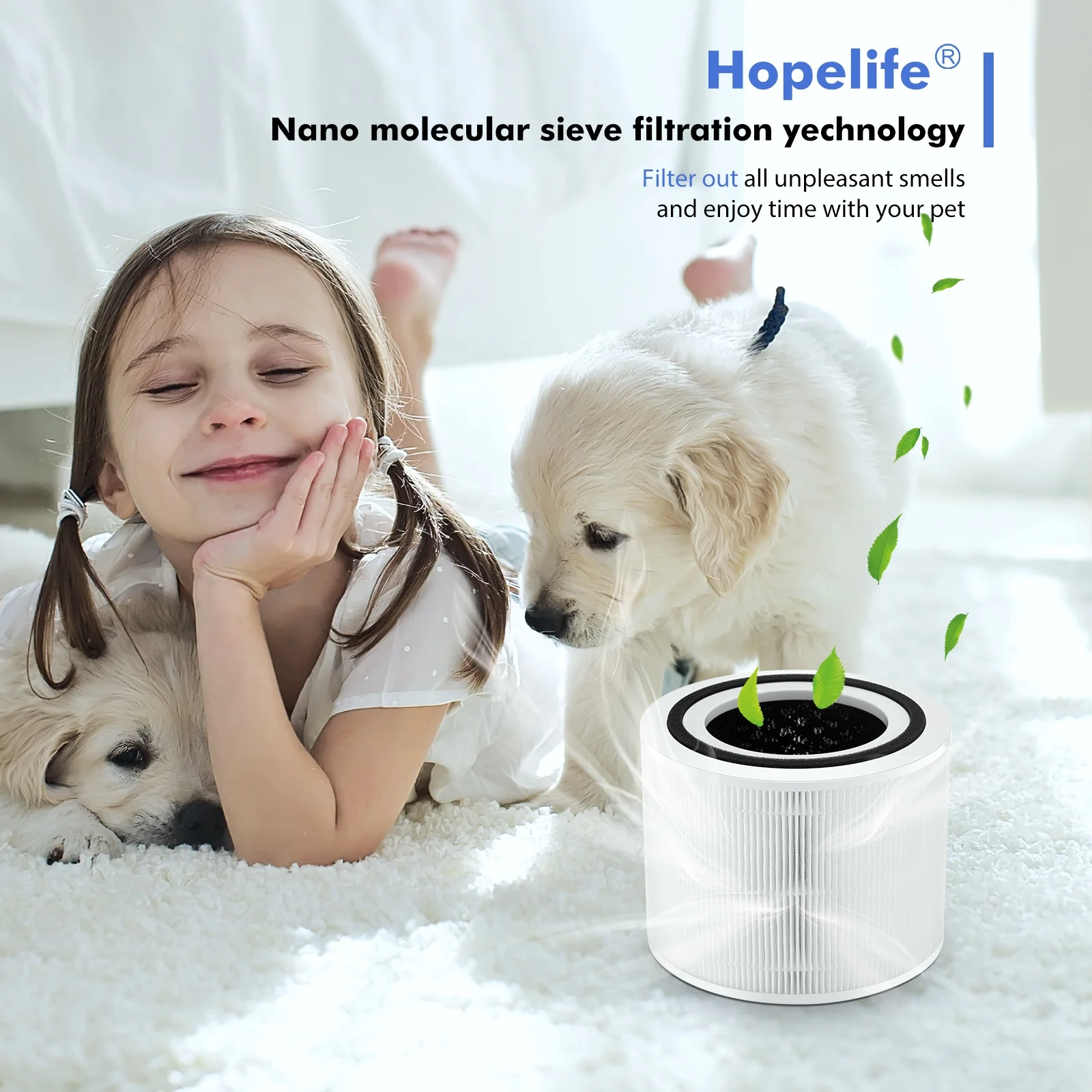 Washable Activated carbon nano hepa filter air purifier LEVOIT 300 HEPA air purifier Removes indoor pet hair mite Levoit 300
