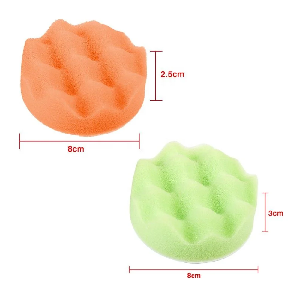 Buffing Pad 3'5'6'7' inch Car Sponge Polishing Pad Kit Abrasive Polisher Waxing Compound Tools Accessory