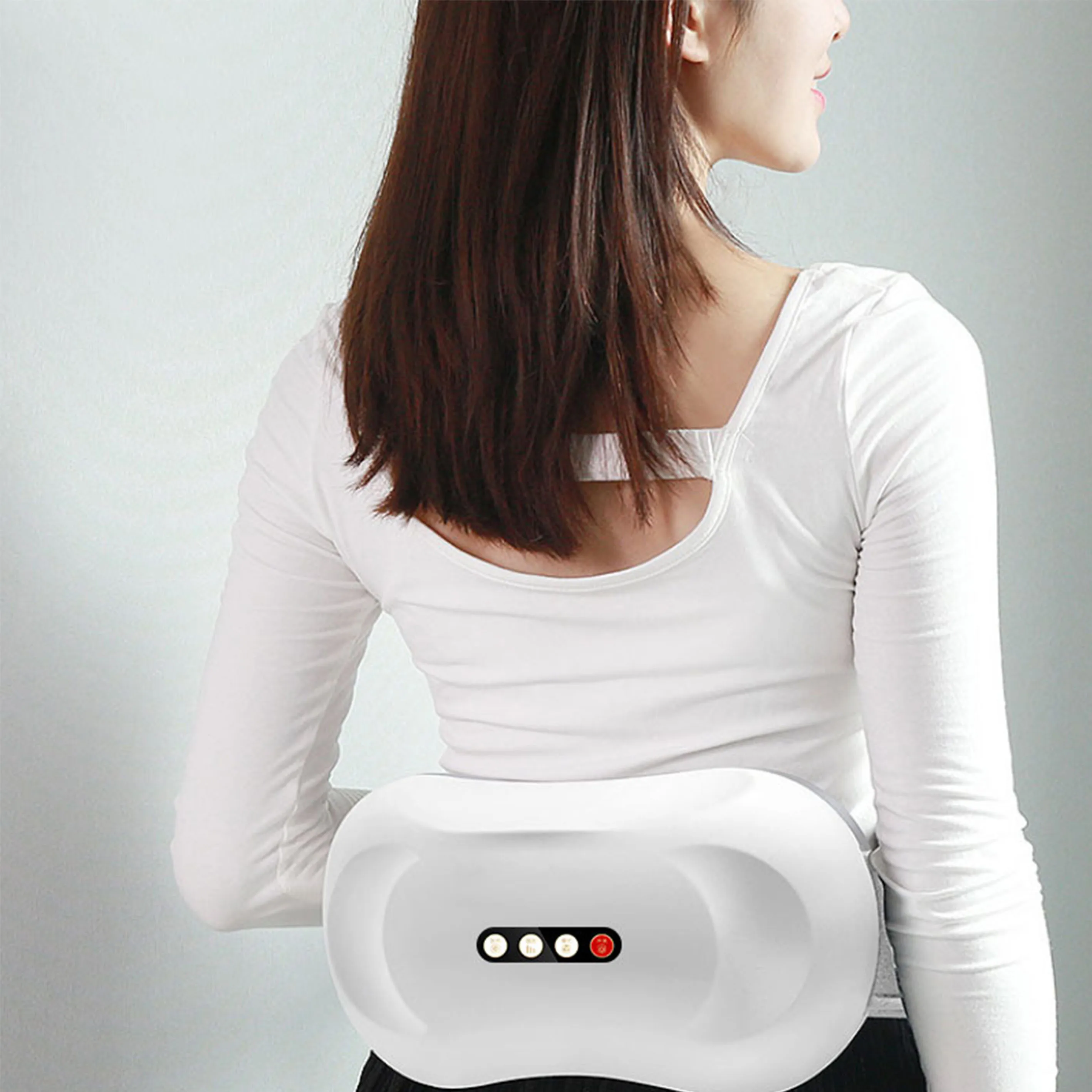 Double headed Bian Shi Rou Abdomen Instrument Smokeless Ai Xun Massage Positive and Reverse Abdomen Double Plate Massage Belt