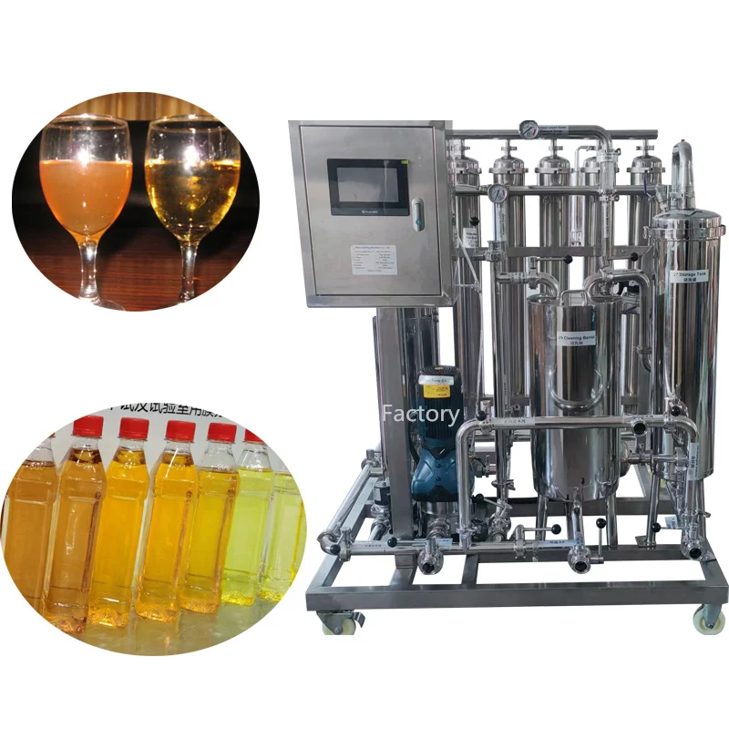 cross flow filter wine filtering machine for beverage industrial