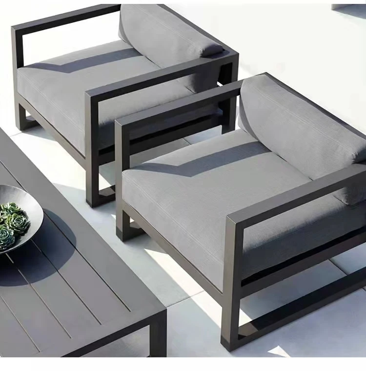 Magnificent sofa Hot sale Outdoor Garden Furniture set Patio Garden water proof carbon steel Sofa Set