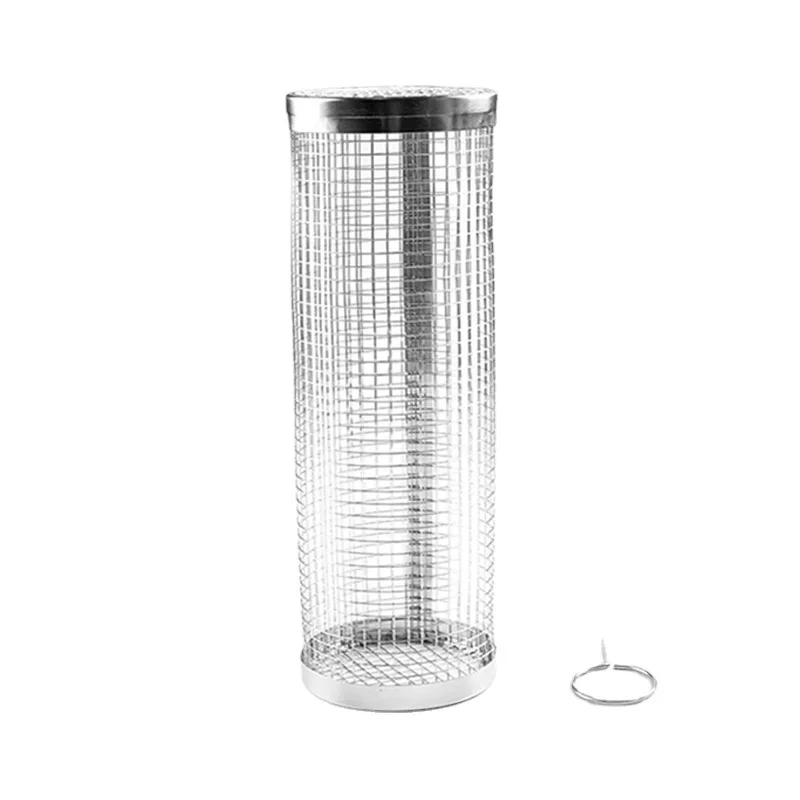Wholesale barbecue cage stainless steel cylinder barbeque net BBQ barrel BBQ basket