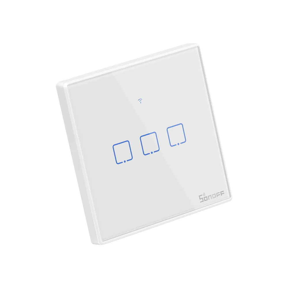 SONOFF T2UK 3C TX 3 Gang Wi-Fi Сенсорная панель R emote настенное управление через приложение таймерный выключатель