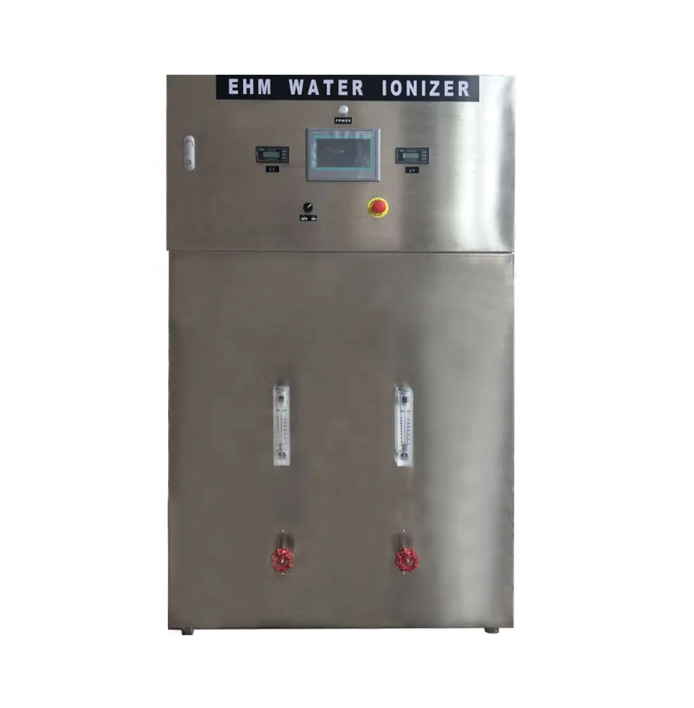 Large capacity industrial water ionizer for alkaline water bottling plant
