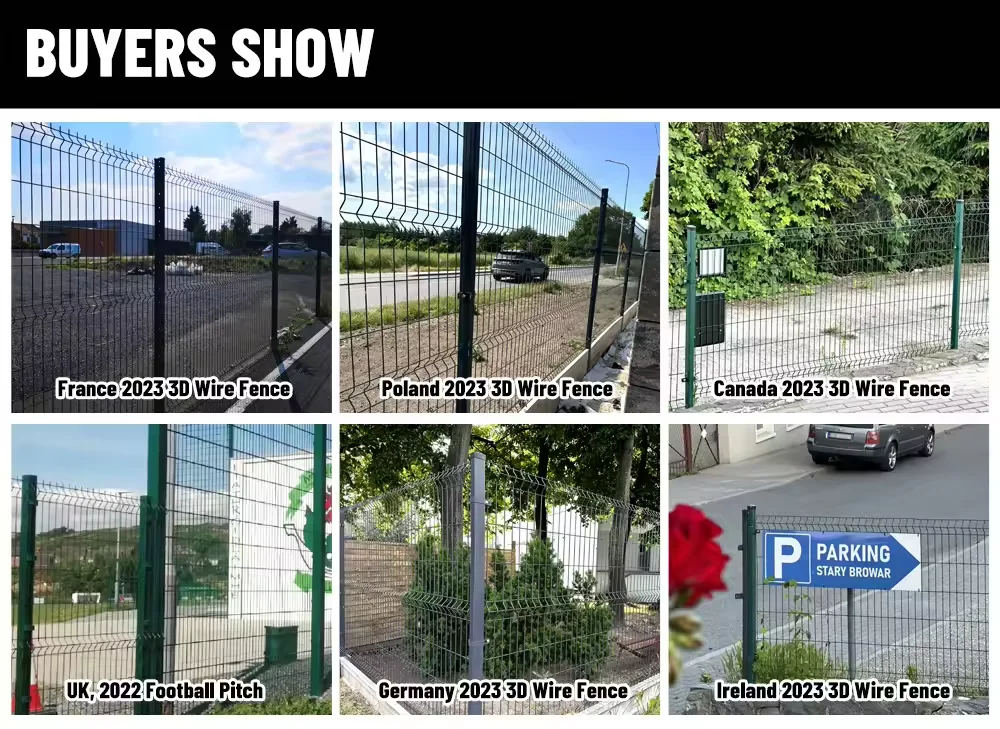 Factory price 6x6 sustainable use pvc coated welded wire mesh bending 3d security garden fence for sale