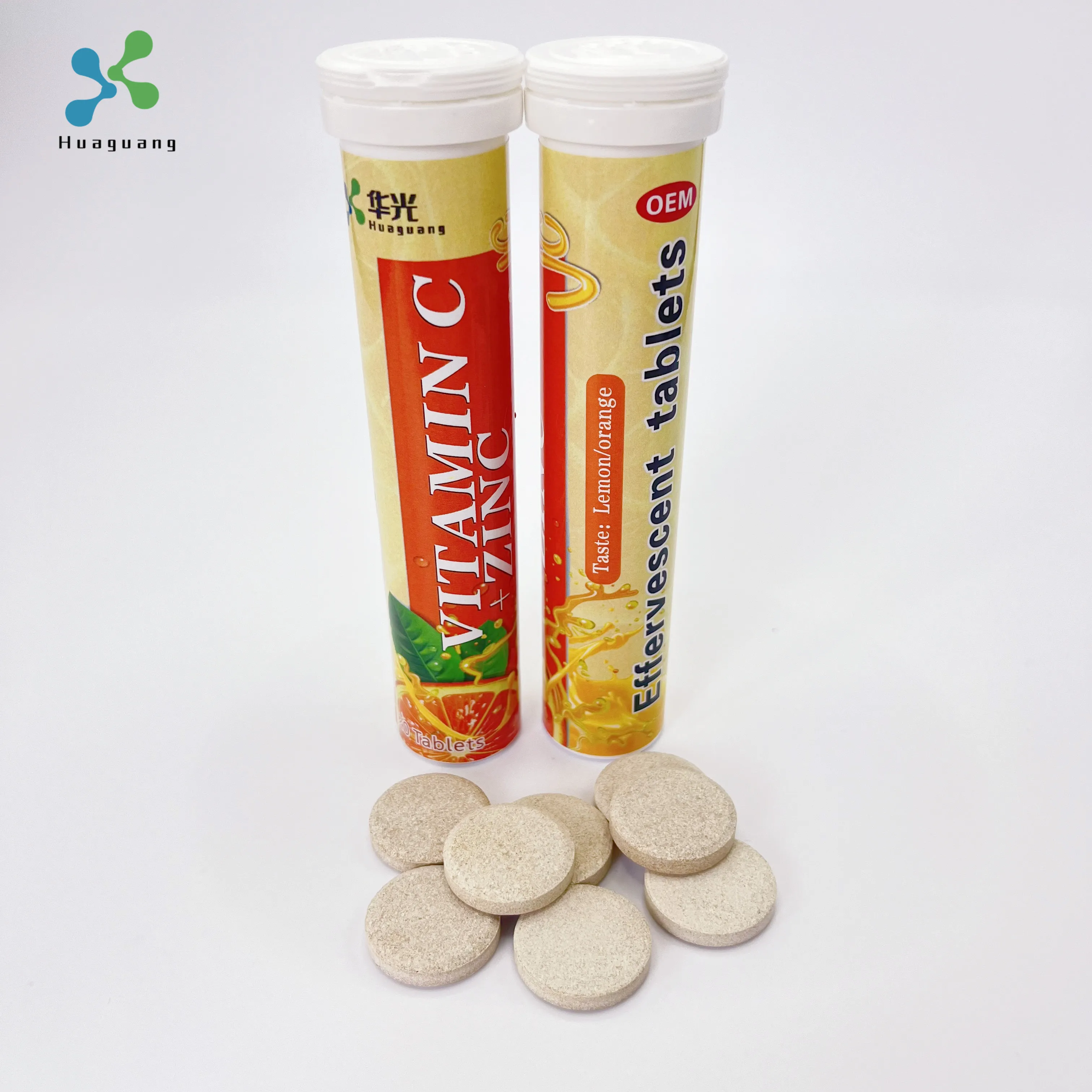 Hot Sale Skin Care VC Plus Zinc Effervescent Tablet For Immunity 1000mg Vitamin C 10mg Zinc Manufacturer
