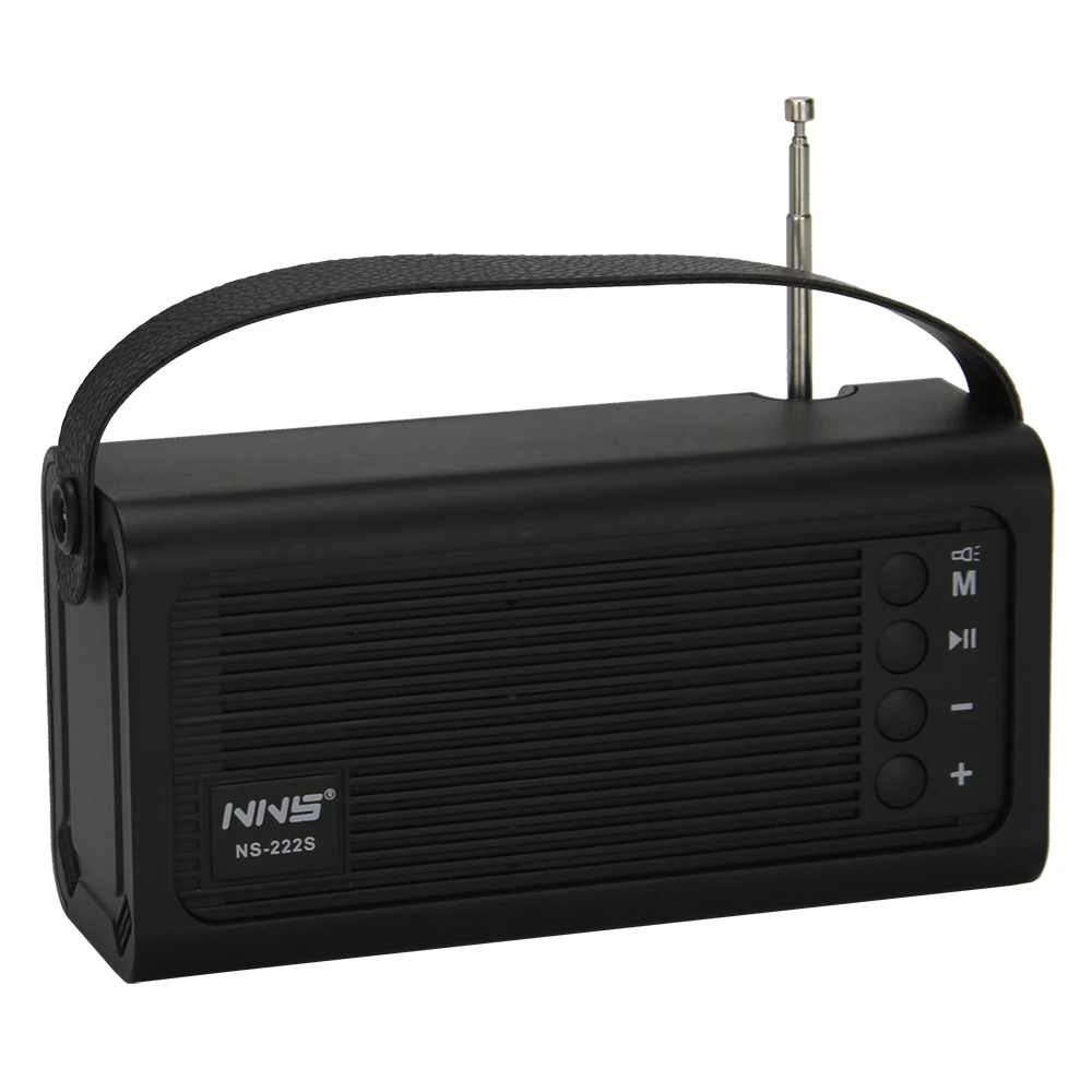 Cheap price USB/TF/B T Rechargeable Wireless Speaker mini Solar Powered FM band Mp3 Player With Torch NS-222S