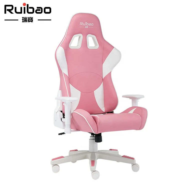 Wholesale Ergonomic Office Racing Swivel Height Adjust Pink Gaming Chair High Quality