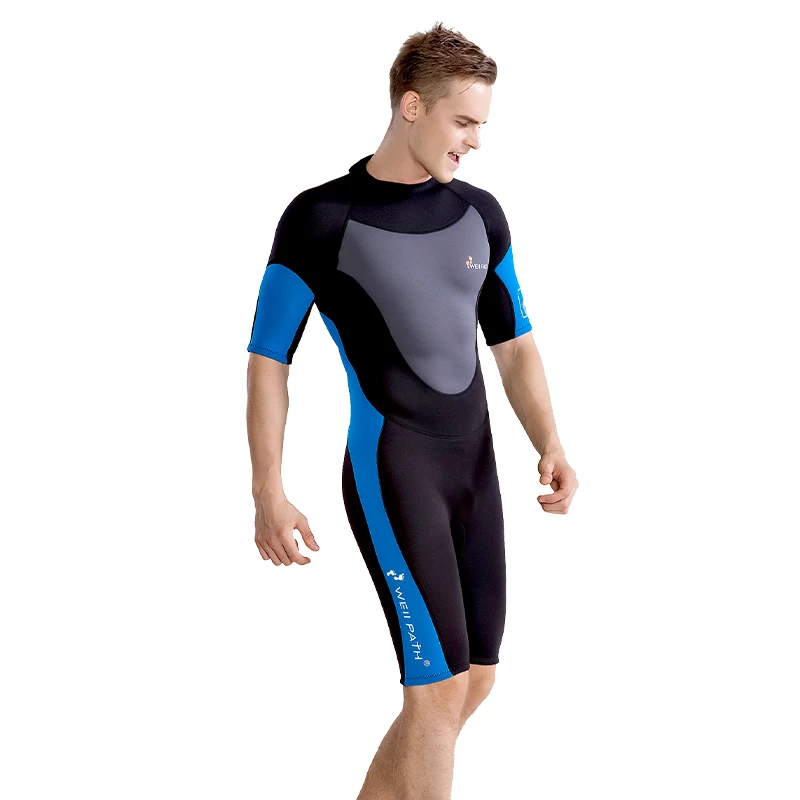 8007 Men Wetsuit 3mm Neoprene Winter Back Zip Swimsuit for Swimming Surfing Snorkeling Kayaking Scuba Diving Wet Suit