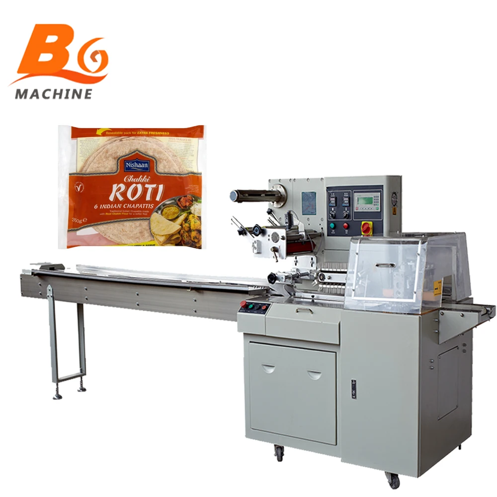 Automatic Pizza Frozen Pasta Burger Bun Packing Packaging Machine