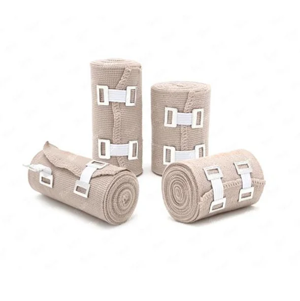 
First aid latex high elastic bandage with clips 